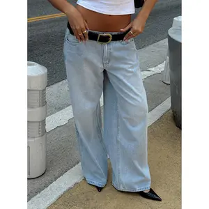 Ramos Low Rise Denim Jeans Light Wash