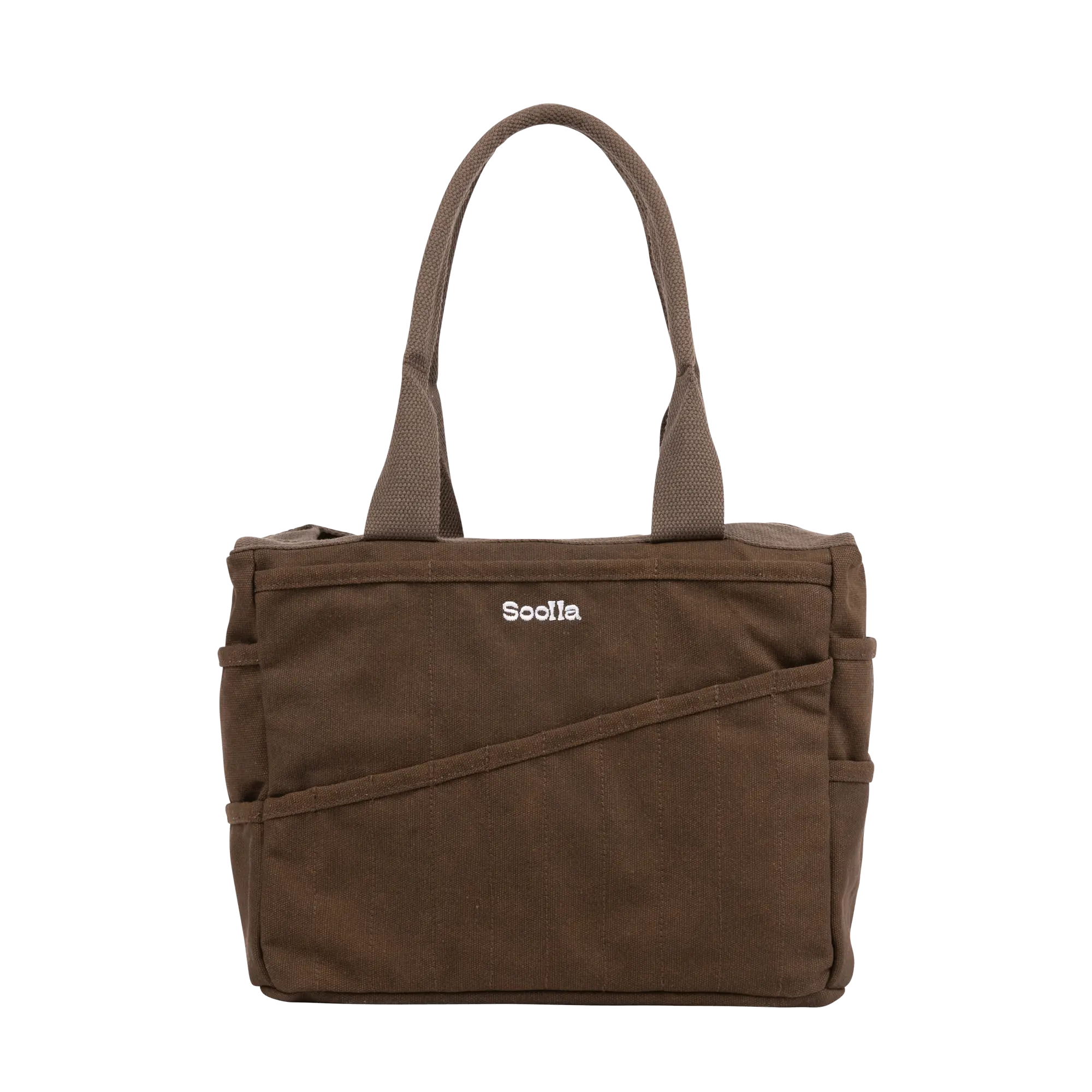 Soolla® Studio Bag, Coffee Bean, Pottery Tool Bag, Craft Organizer, Knitting Bag, Crochet Yarn Tote