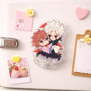Okarun and Momo Dandadan Magsafe Phone Grip Holder, Aesthetic Japan Anime Acrylic Magnetic Phone Mount, Durable Popsocket Accessories