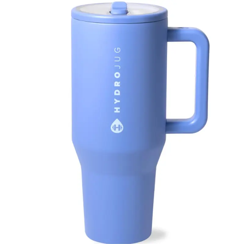 HydroJug Traveler | Leak-Proof Insulated Tumbler with Flip Straw & Cup Holder Fit Flasks Lid
