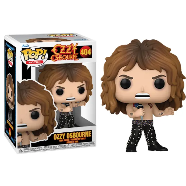 Funko Pop! Collectible Figure - Ozzy Osbourne 1989 Shirtless Rocks 404 Vinyl Figure with PopShield Protector, Collectible Figures