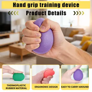 Hand Grip Strengthener Set  9 Pack Stress Relief Balls, TPR Material, Fitness & Rehabilitation, Strength Training Equipment，Suitable for gyms