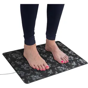 Grounding Mat for Feet, 11.8x23.6in Grounding Pad Earth Mat with 15ft Cord for Sleep