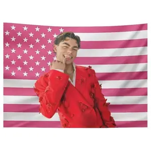 Funny American Malachi Barton Flag Poster Wall Hanging Fabric Print Tapestry - For Bedroom, Living Room, Kitchen Decor, Gift Idea, Barton Wall Decor, Outdoor, College Dorm