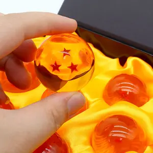 4.3cm exquisite crystal ball set, complete with seven kinds of stars, transparent decorative objects.