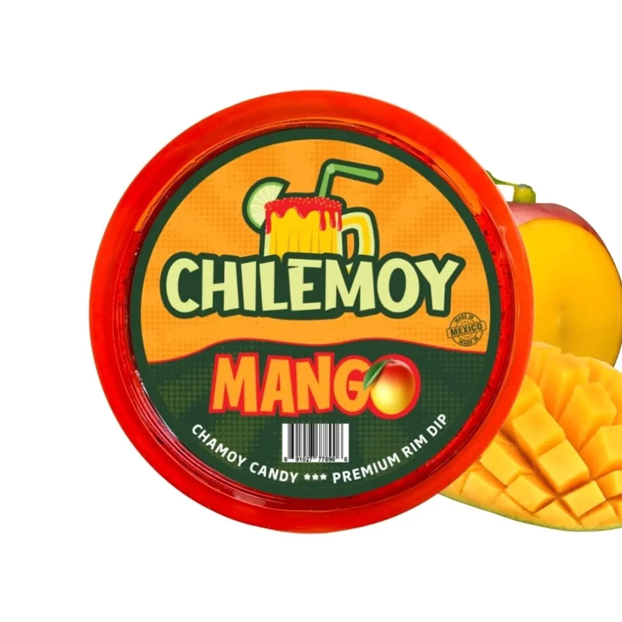 CHILEMOY Rim Dip Chamoy | Handcrafted Mexico | Chamoy Rim Paste for Cocktails, Beer, Seltzer, Michelada Rim Dip | Tajin Rimmer for Cocktails 8oz Mango