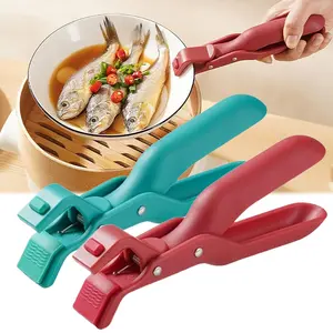 2 Sets Heat Resistant Bowl Holders, Kitchen Accessories, Kitchen Hot Plate Clamp Clips, Anti-Scalding Dish Rack Clamps, Fixed Holder for Bowls and Plates