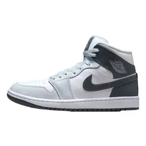 Nike Air Jordan 1 Mid White / Smoke Grey - Pure Platinum  BQ6472-113 Women's