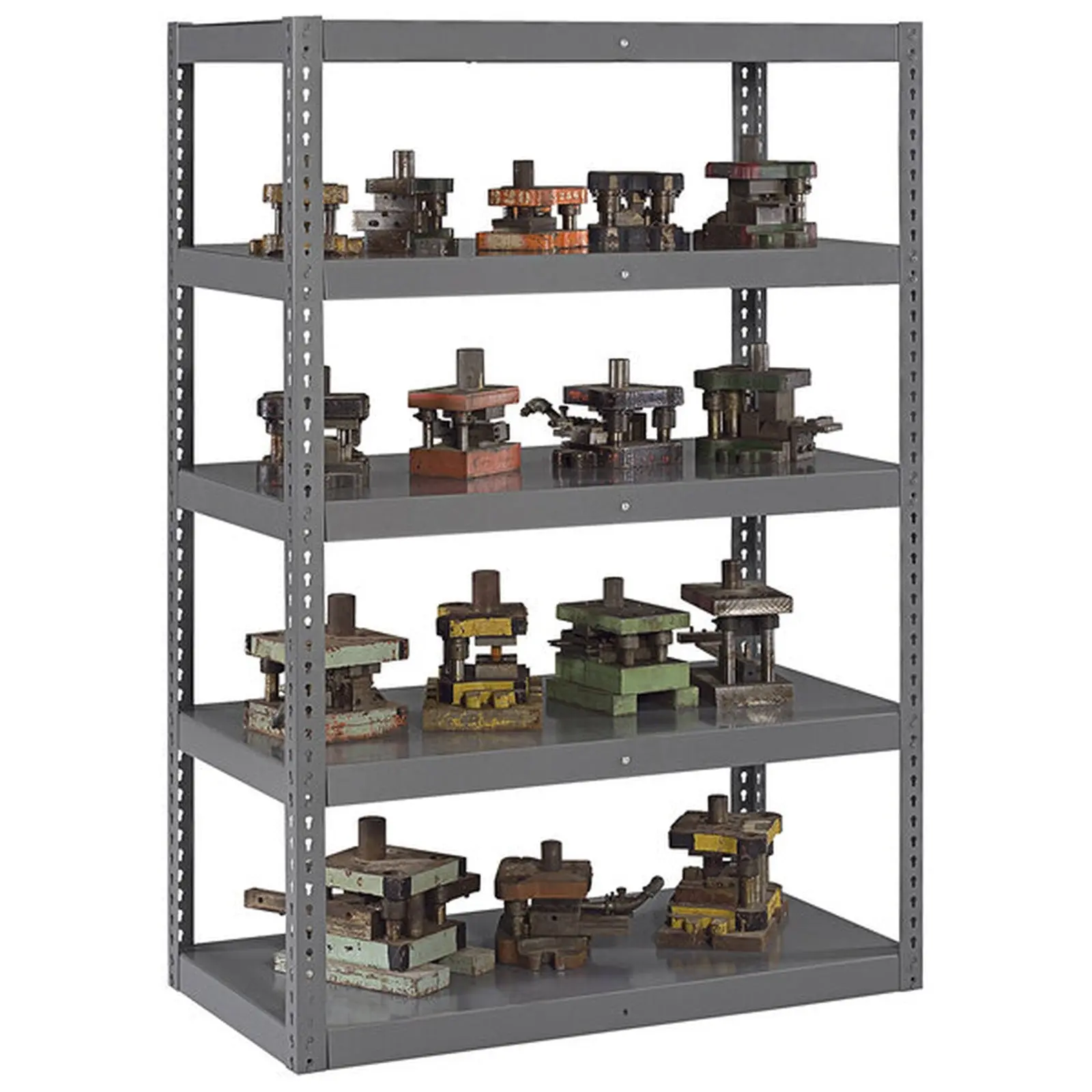 Hallowell 30 x 48 x 84 5- Shelf Boltless Shelving, Decking, 1250lb capacity WS-RXHS-723696-MGY