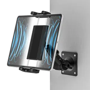 Tablet Wall Mount Bracket, 1 Box 360 Degree Rotatable Tablet Holder for 4-12.9 Inch, Multifunctional Tablet Stand for Home & Office, Tablet Accessories