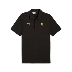 PUMA Mens Scuderia Ferrari Sportswear Short Sleeve Shirt Casual Casual - Black