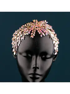 New product AB horse eye pure handmade best-selling heavy-duty crystal beads bridal hair comb hair accessories European and American wedding