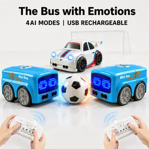 Magic AI RC Soccer Bus Toy | 5 Interactive Modes | USB Rechargeable Rc Stunt Car tiktokshopspringglowup
