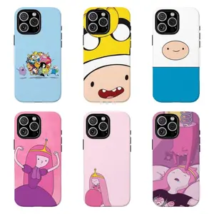 Finn & Princess Bubblegum Cover | Cute 2010s Vibe , For iPhone 11 12 13 14 15 16 17 Pro Max For Samsung S26 S25 S24 S23 S22-Gift For Her/Him/Anime lovers