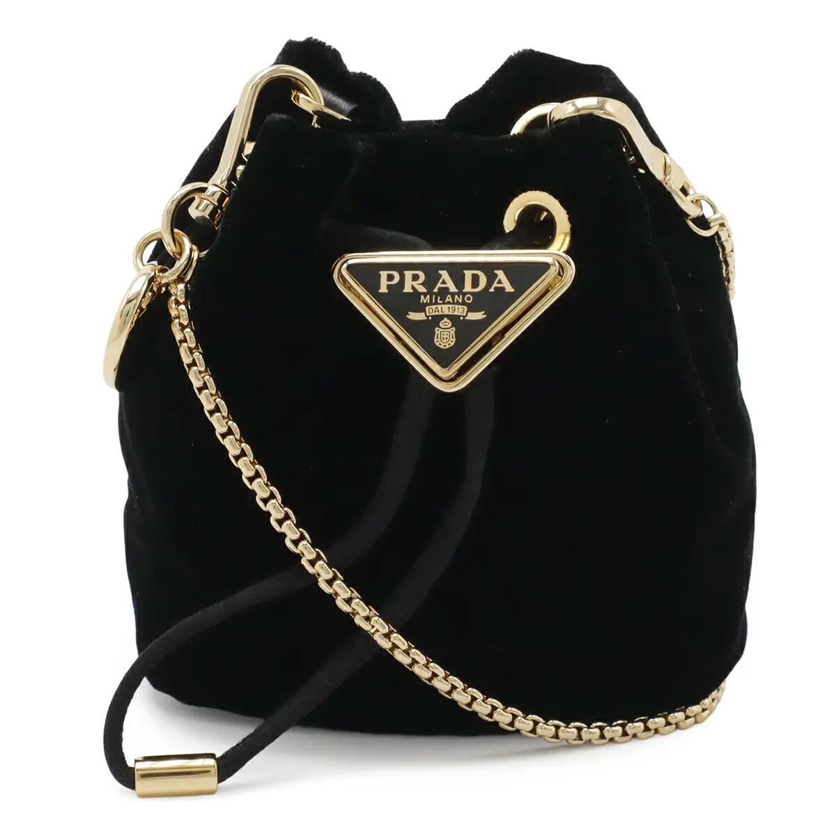 Pre-owned PRADA Velvet Shoulder Bags Mini Pouch