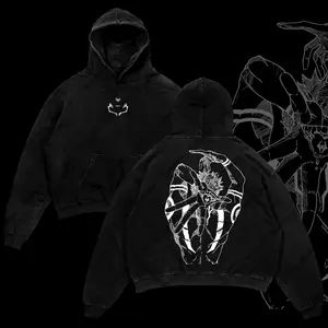 Limited Edition Ryomen Sukuna Jujutsu Kaisen Anime Double Printed Oversize Lightweight Acid Washed Hoodie Gift For Unisex Warm Sweaters