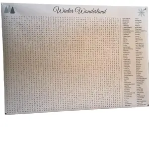 Giant winter themed Word Search