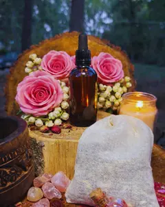Velvet Alchemy Full Ritual Kit (Womb Oil, Tea Bath, Guide, Crystal)