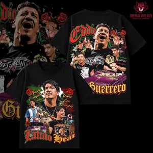 Latino Heat Eddie Guerrero WWE Wrestling T Shirt Hoodie 100% Cotton, Viva La Raza Graphic Tee, Legend Champion Theme Shirt, Oversized Heavyweight Gym Pump Cover Streetwear, Unisex Wrestling Fan Gift