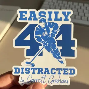 Off Campus Garrett Graham Hockey Romance Sticker, Briar University Sticker