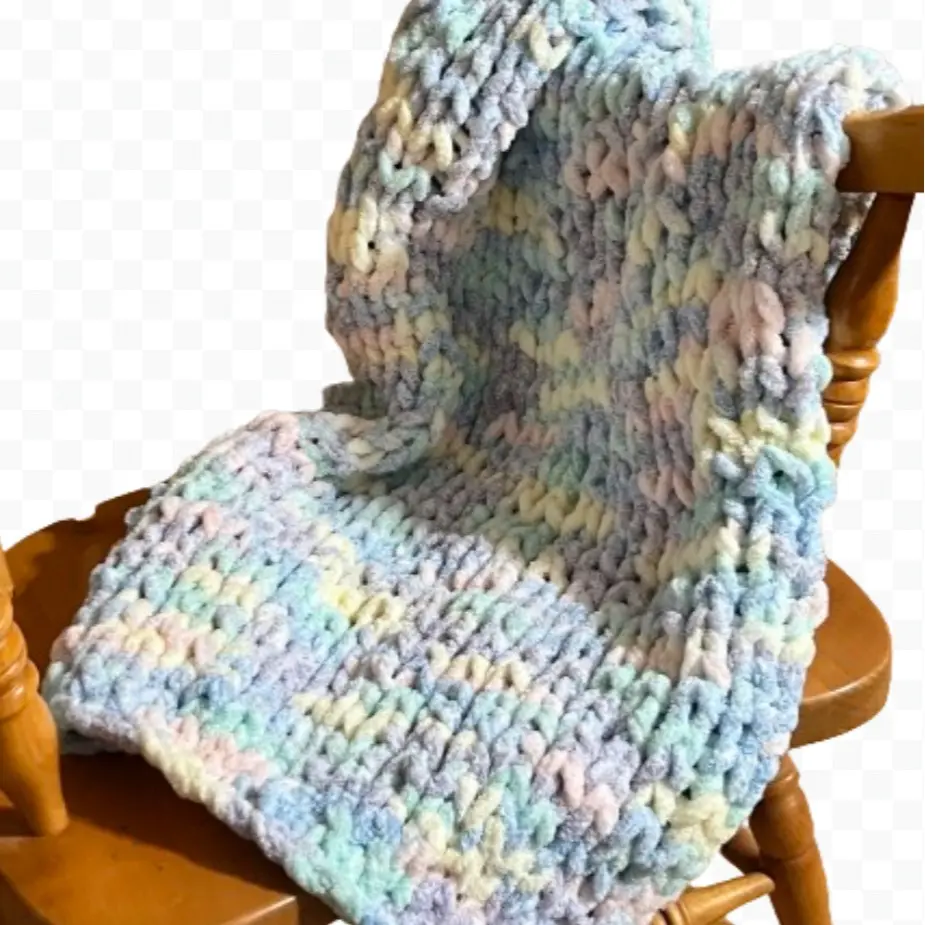 Super Soft Chenille blanket throw afghan