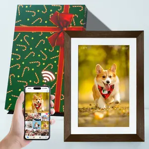 【New Year Gift】 Thanksgiving & Christmas Gift 10.1'' WiFi Digital Picture Frame 32GB Memory, HD IPS Touch Screen, biu Frame App, Easy Setup, Share Photos or Videos Anywhere