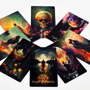 Party Game Activity Universe Moon Guide, Outdoor Camping Party Entertainment Card Deck, Board Games Leisure Sports Essential, Holiday Gift, Tarot Card Deck