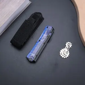 Outdoor folding knife, aluminum alloy handle, high hardness and corrosion-resistant blade, suitable for outdoor camping, driving, fishing, EDC portable tools, cutting tools, a great gift item