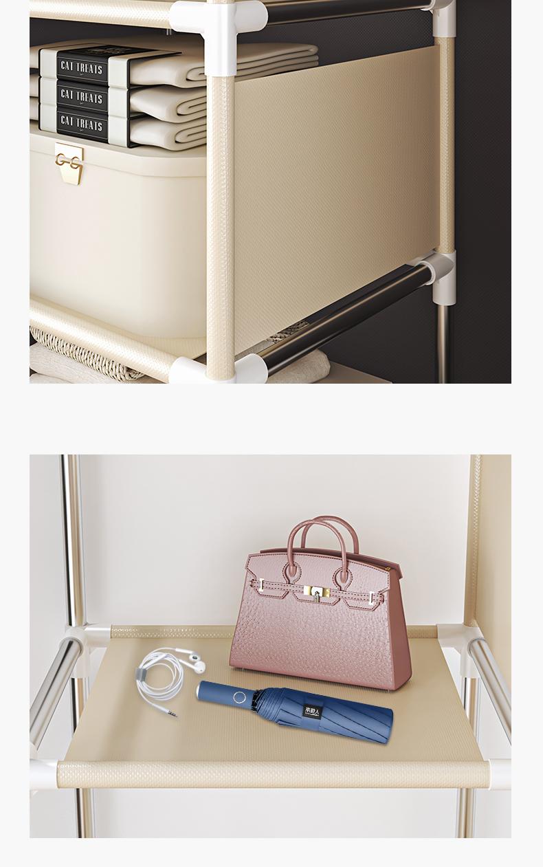 Portable Wardrobe with Drawers, Large Bedroom Suspension Storage Closet Portable Clothes Closet Wardrobe Storage Organizer ( Size:78.7* 17.7 * 66.9inch ).