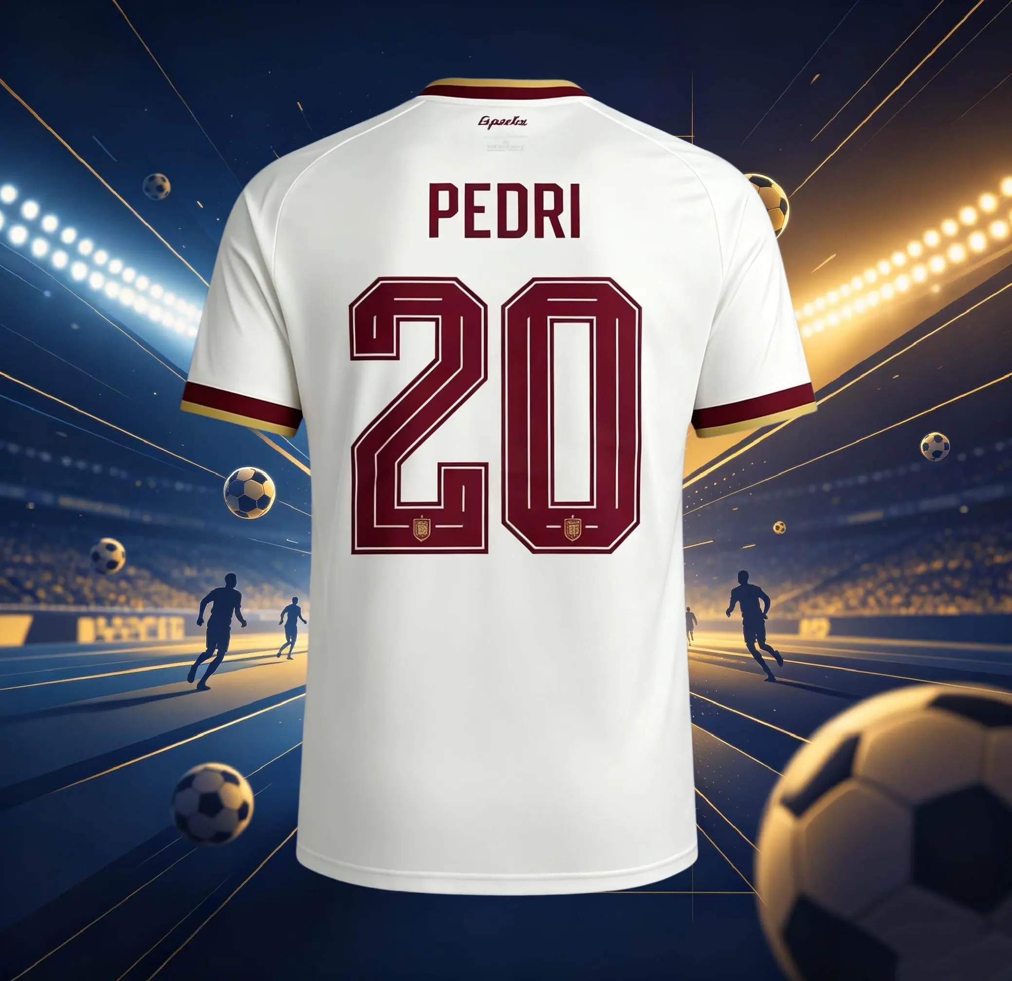 2026 Spain 19# Lamine Yamal Home Red and Away Beige Soccer Jersey 20# Pedri Long Sleeve and Short Sleeve Jersey