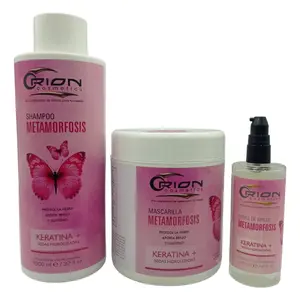 Orion Metamorfosis Keratin Hair Care Kit Shampoo Mask Hair Oil Complete 3 Step Routine