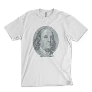Benjamin Franklin T Shirt, Ben Franklin Modern Pop Art Tee, It's All About the Benjamins, Graffiti Art Shirt