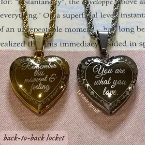 Lovely Memories Heart Locket Necklace girlfriend gift