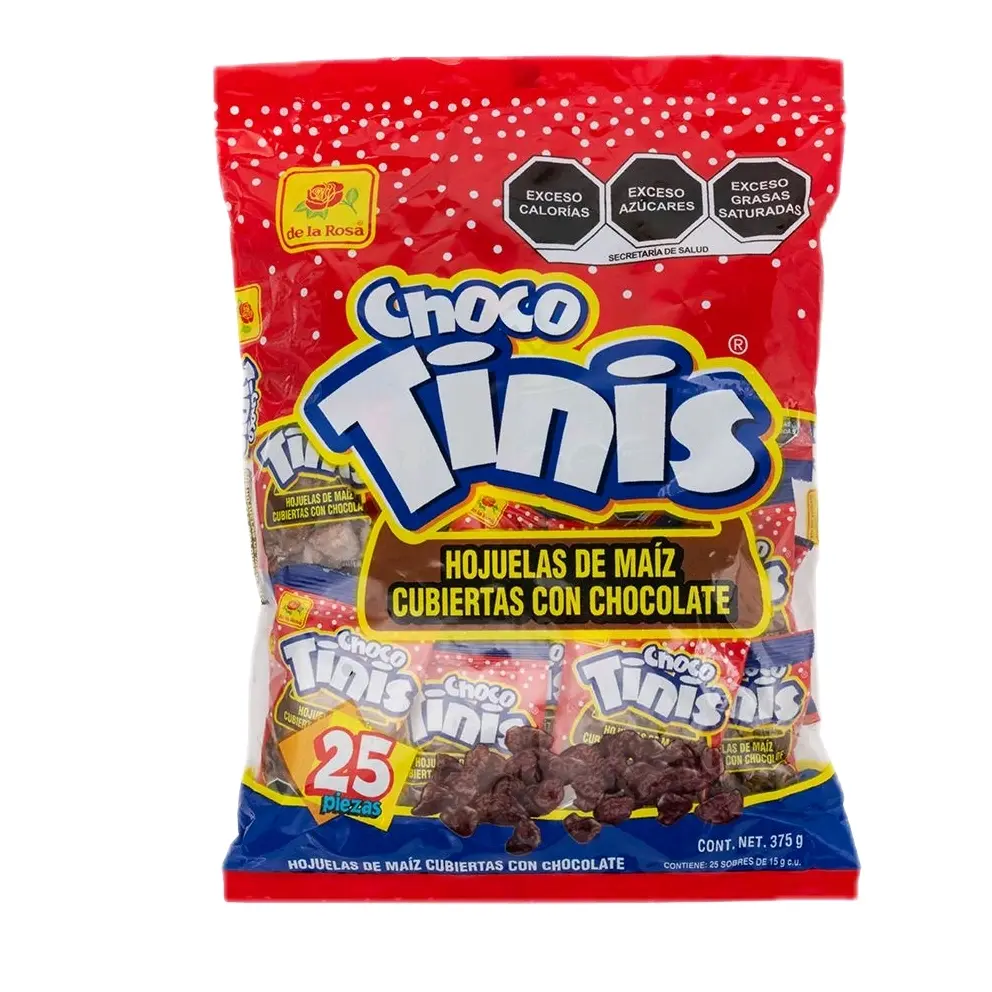 Choco Tinis - Chocolate-Covered Cornflakes Snack, 25-Piece Bag