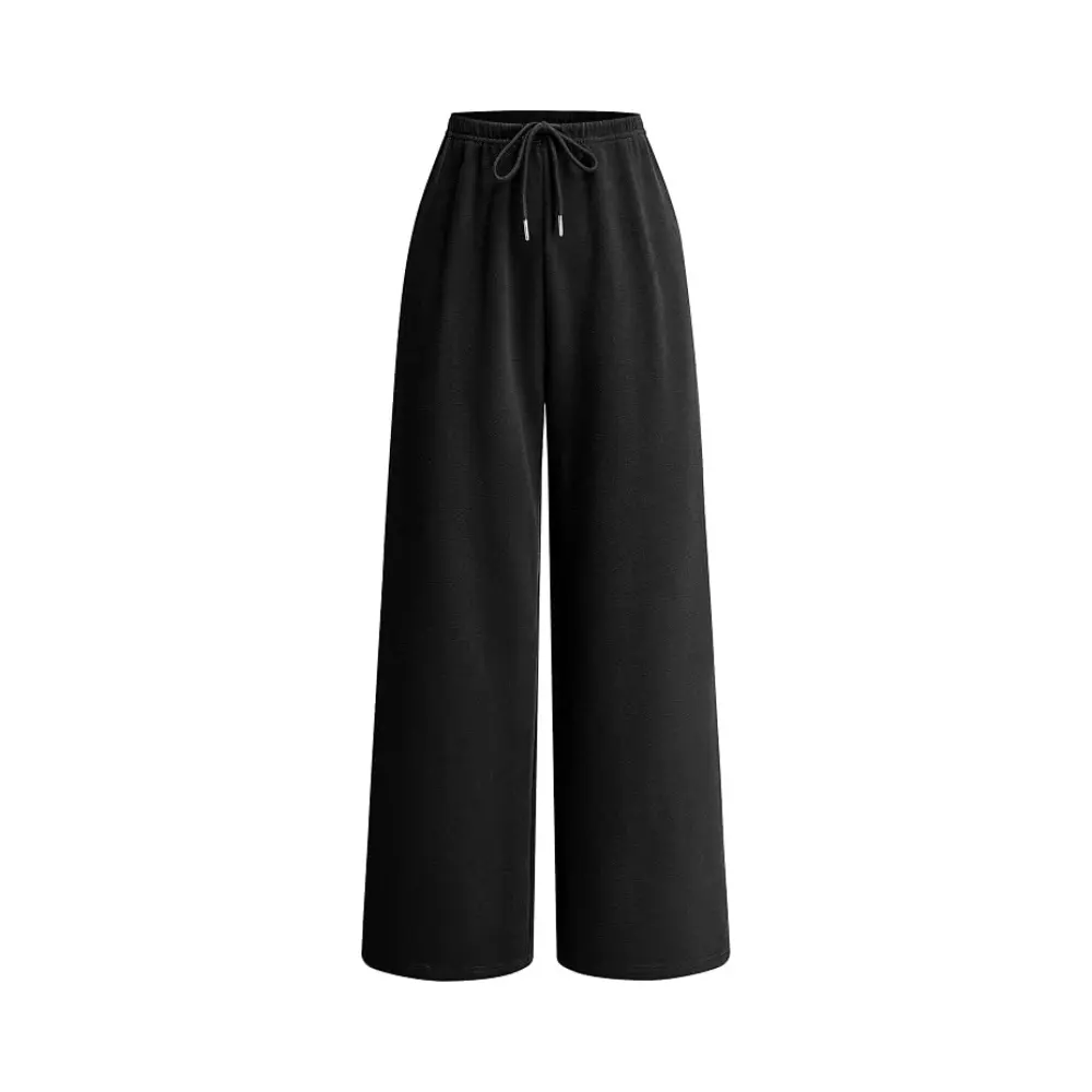 PRETTYGARDEN Womens Wide Leg Sweatpants Fleece Lounge Pants | Elastic Drawstring Waist,Baggy Jogger Yoga Sweat pants,Pockets,Fall Winter Clothes,Loose Daily Casual & Loungewear Trousers