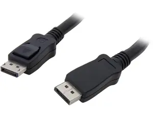 StarTech.com DISPLPORT20L 20 ft Black DisplayPort Cable with Latches - M/M Male to Male