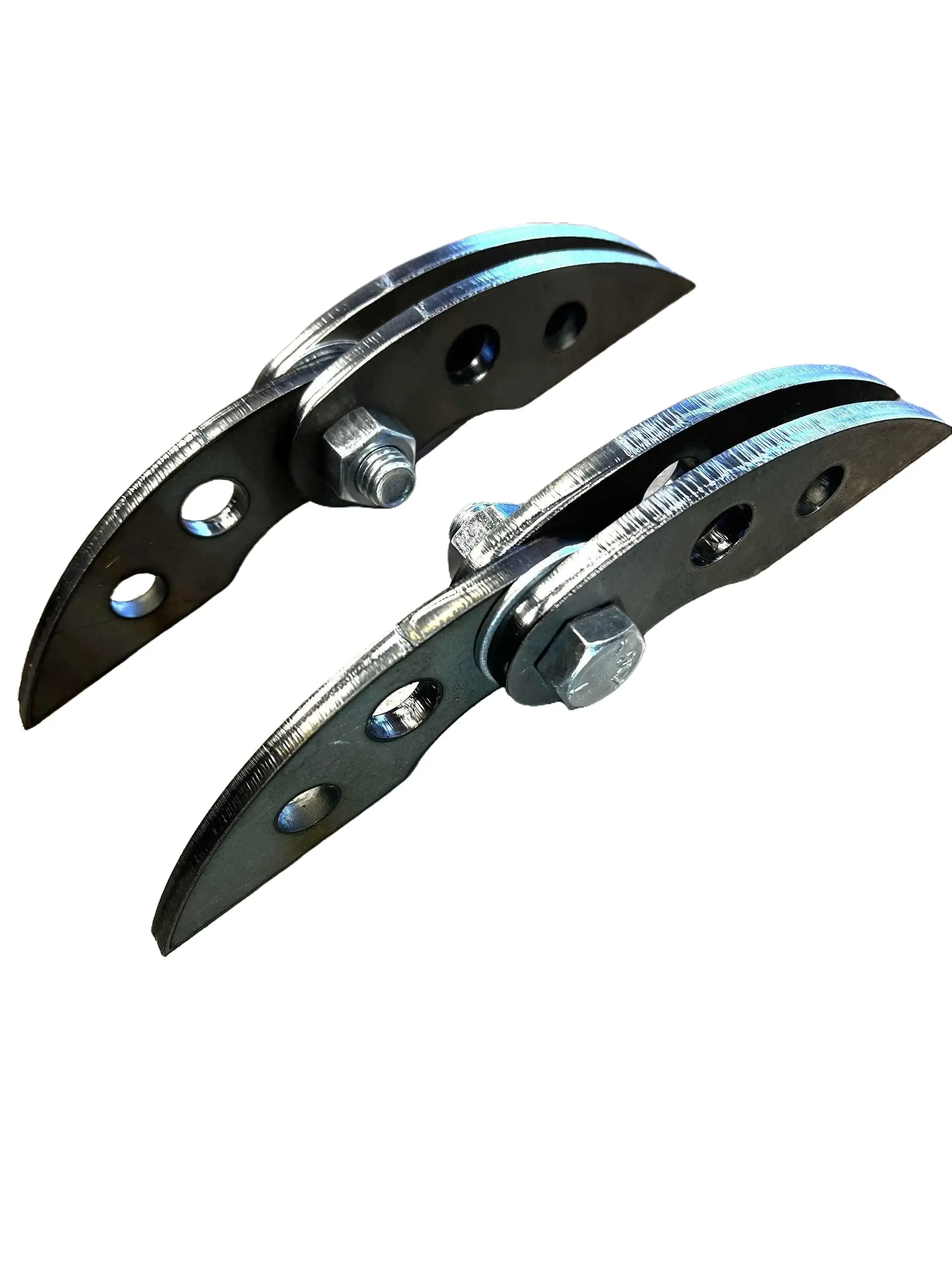 Weld-On Door Hinges - 1/4" Thick Laser-Cut Steel Set, Long-Lasting Universal-Fit Hardware for 90° Doors