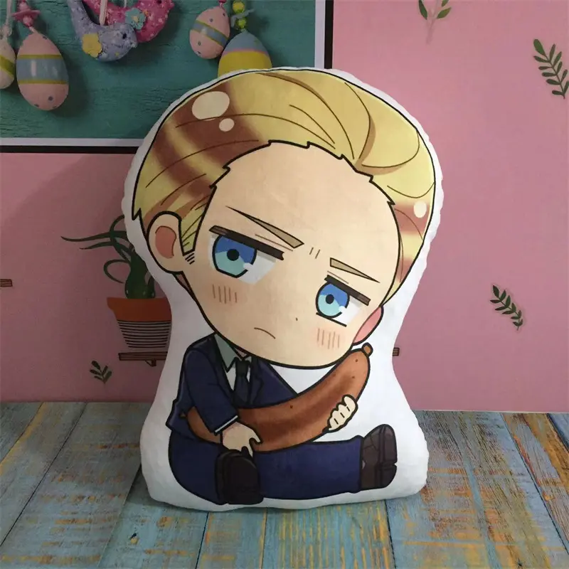 Anime Axis Powers Hetalia Stuffed Pillow Doll Toy Feliciano Vargas Arthur Kirkland Ivan Plush Pendant Kids Gift Bag Decoration