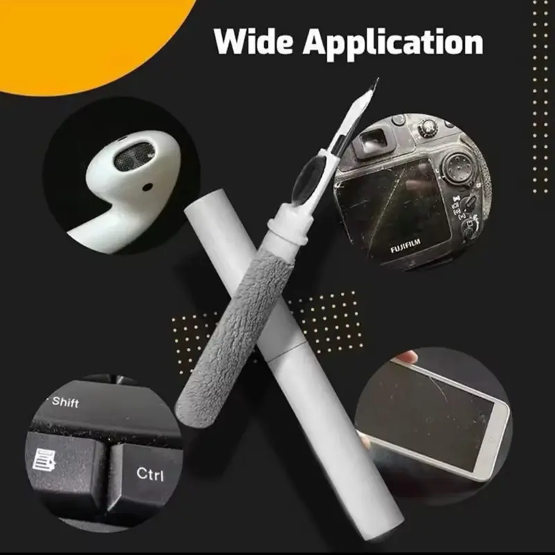 Earphones Cleaning Kit - 3-in-1 Pen with 13 Brushes for AirPods & Case Wide Application for Earphones Cameras & More