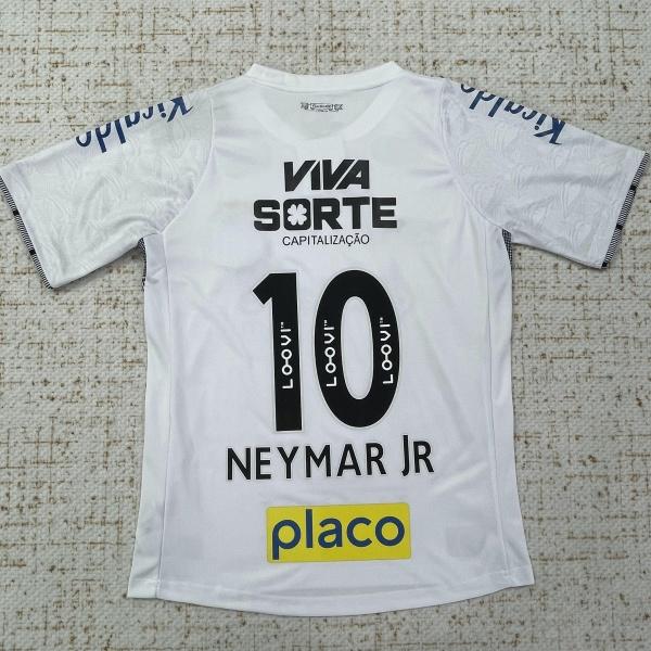 25 26 New Home Away White No.10 Neymar Short Sleeves Soccer Jerseys