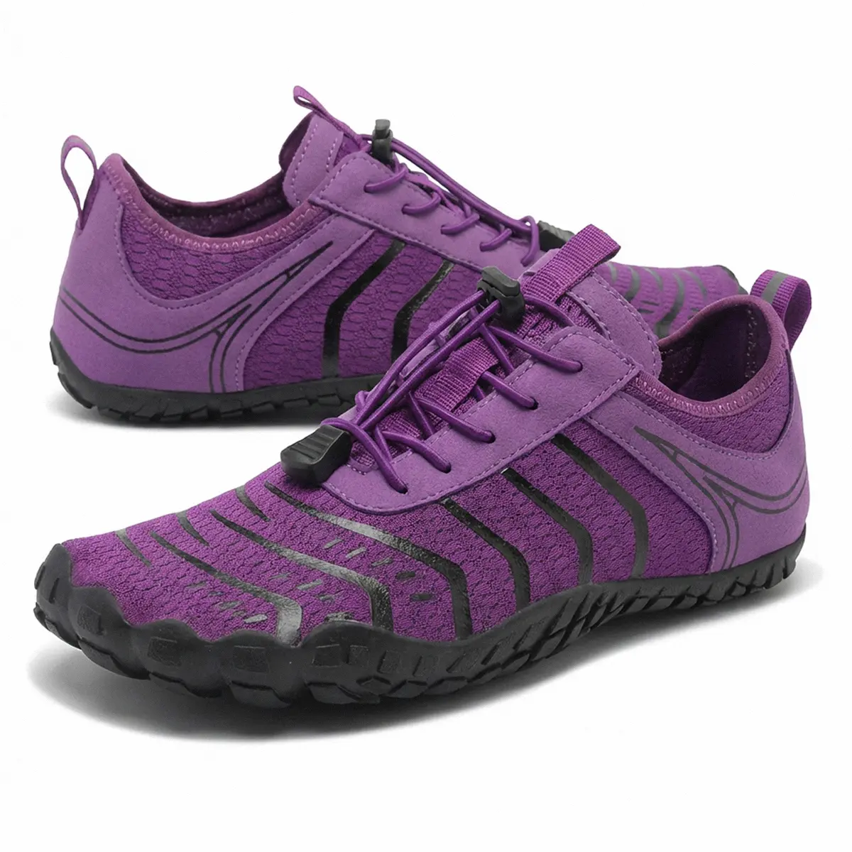 Women's Barefoot Watershoes, Lightweight Breathable Knit Outdoor Shoes with Wide Toe Box and 0-Drop Sole for Gym Cross Training, Zero Drop Sole, Roomy Toes