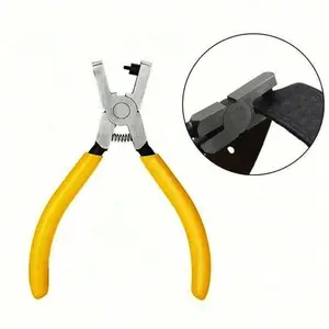 Leather Hole Punch Pliers, Professional Round Hole Punch Tool with Non-Slip Handle, Precision Positioning Heavy Duty Hole Puncher for Watch Bands, Thin Belts, Shoes, Fabric, Dog Collars, DIY Crafts & Home Repair, Hand Tools