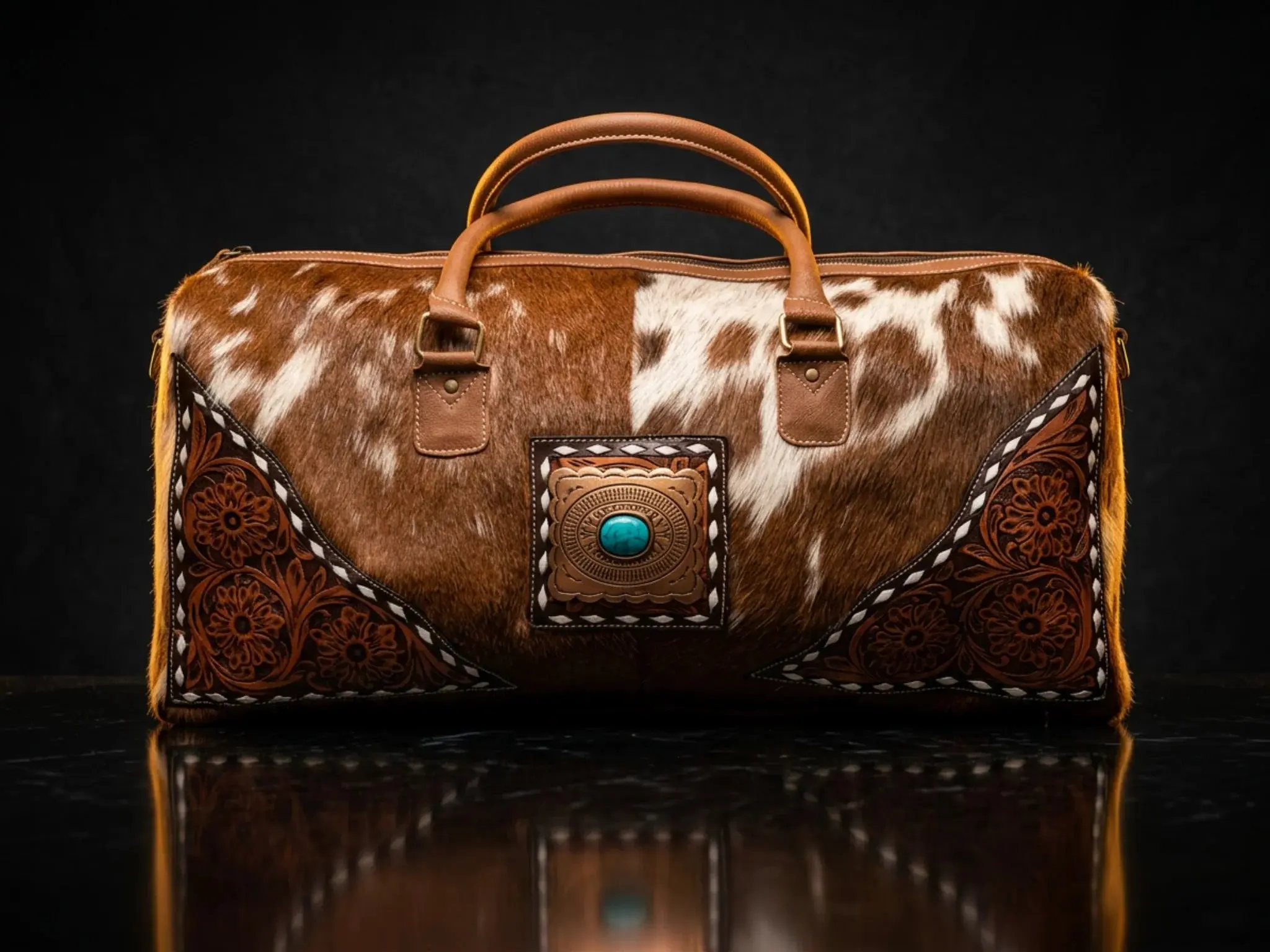 Handcrafted Luxury Leather Duffle - Timeless Travel Companion