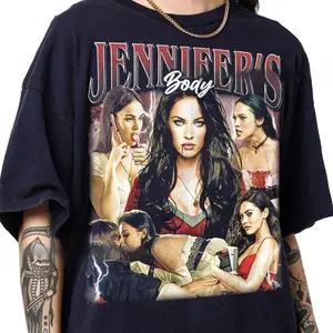Limited Jennifer's Body Vintage T-shirt, Megan Fox Movie Gift T-shirt Unisex For Men Women, For Fans Casual Streetswear