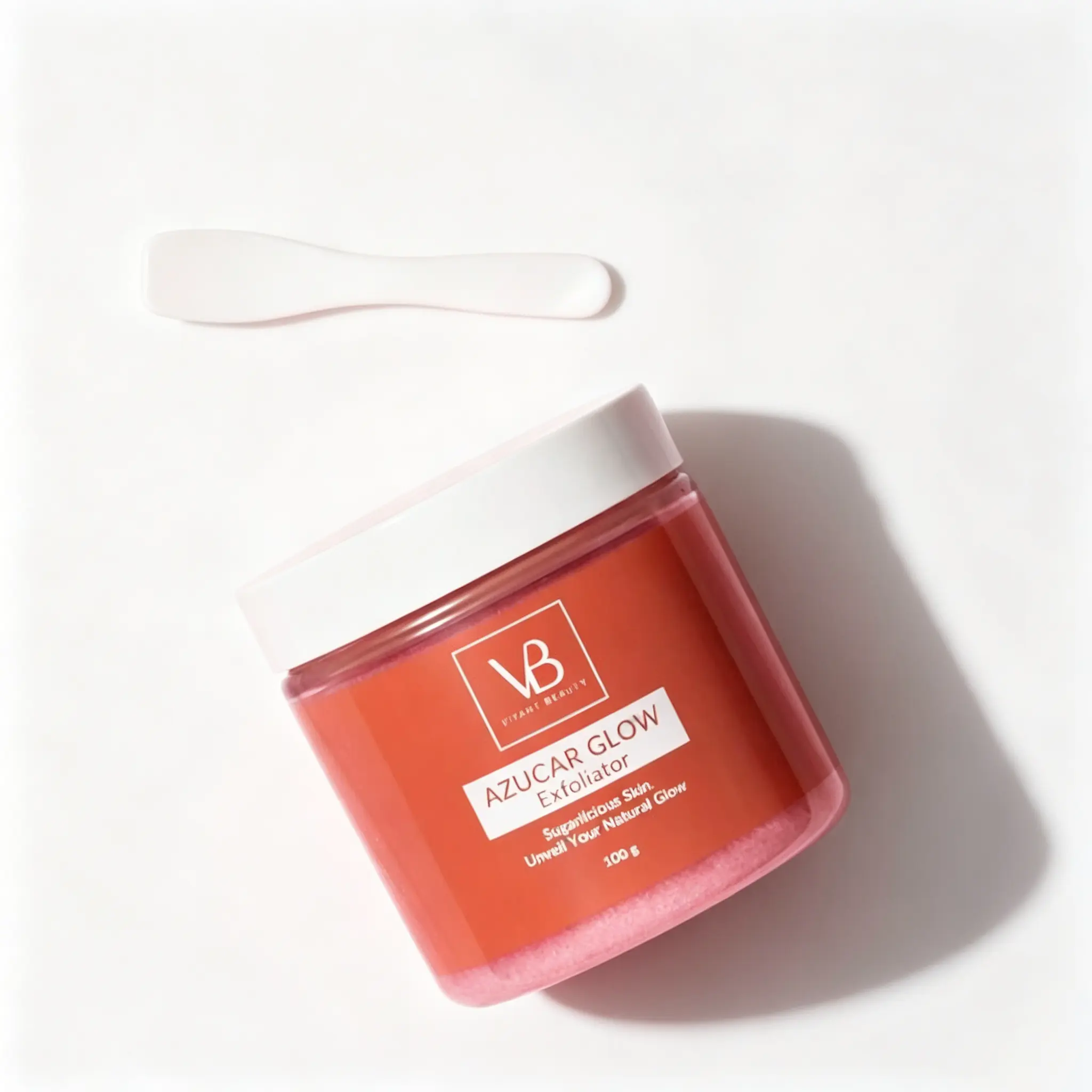 VB BLANQUEACULOS AZUCAR GLOW Exfoliant & Brightening Sugar Scrub Hydrating Exfoliating Facial Cleanser for Smooth Skin 100g Cleansing Moisture Daily