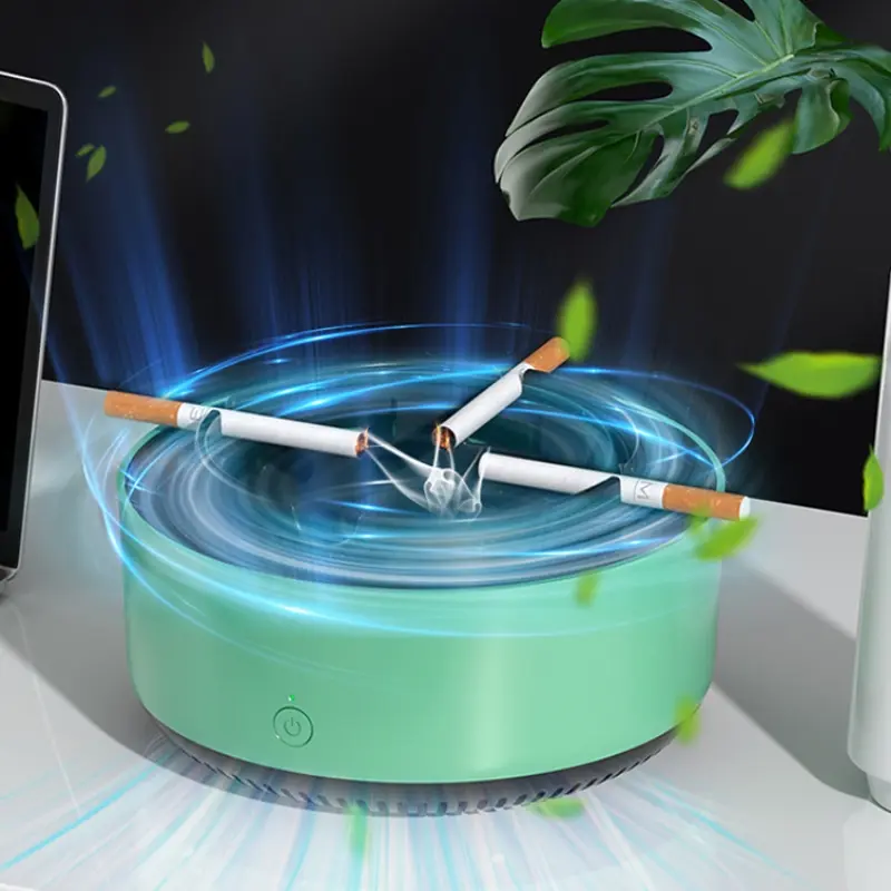 Smart Ashtray for Home Use, Intelligent Secondhand Smoke Removal, Ideal for Living Room & Office, Smoking Accessory