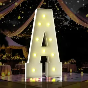 4FT Marquee Light Up Letter,Marquee Letters 4 Feet Tall, Large Led Sign for Baby Shower,,Birthday Decorations,Graduation,Prom(Letter A)