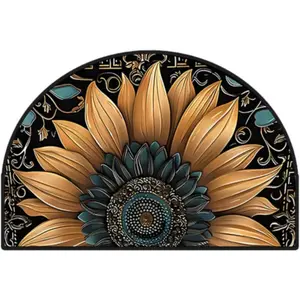 Unique Design Non-Slip Door Mat – Welcome Mat Outdoor & Indoor, Anti-Slip & Quick-Dry, All-Weather Use (Retro Floral 2,80 * 120cm)
