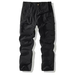 Men's Lightweight Casual Cargo Pants feature multiple pockets and a variety of color options. Made of wear-resistant and scratch-resistant fabric, they are suitable for outdoor activities and ideal to wear in spring and autumn. guys gifts