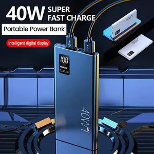 10000mAh Power Bank Portable Charger 22.5W USB C Fast Charging LED Digital Display External Battery Pack (Dual USB Output/Type-C input&output) for All Cell Phones